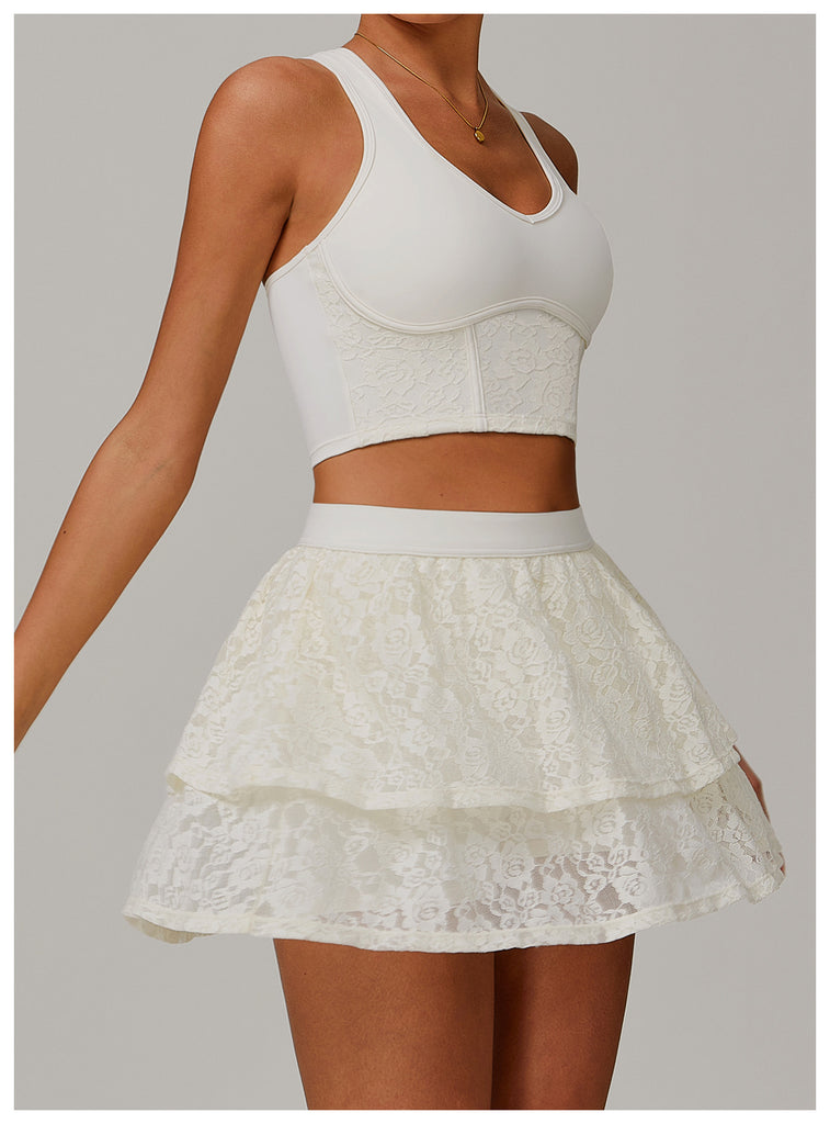 Lace Finest Side Pockets Skort