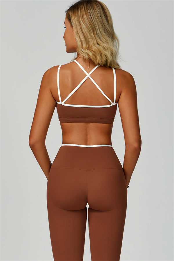 The Quest Sports Bra Leggings 2-Piece Set Walnut
