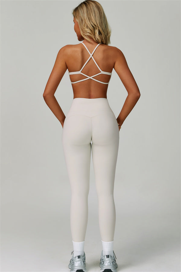The Bold Cross Back Sports Bra Leggings 2-Piece Set
