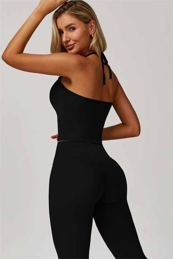 The Refresh Halter Crop Top Leggings 2-Piece Set