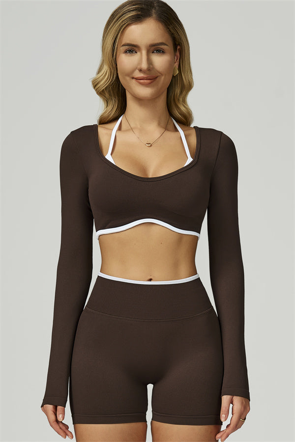The Prime Line Long Sleeve Crop Top