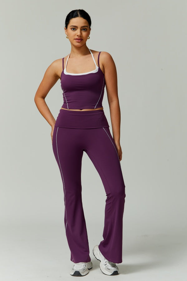 The Radiant Crop Top Flares 2-Piece Set