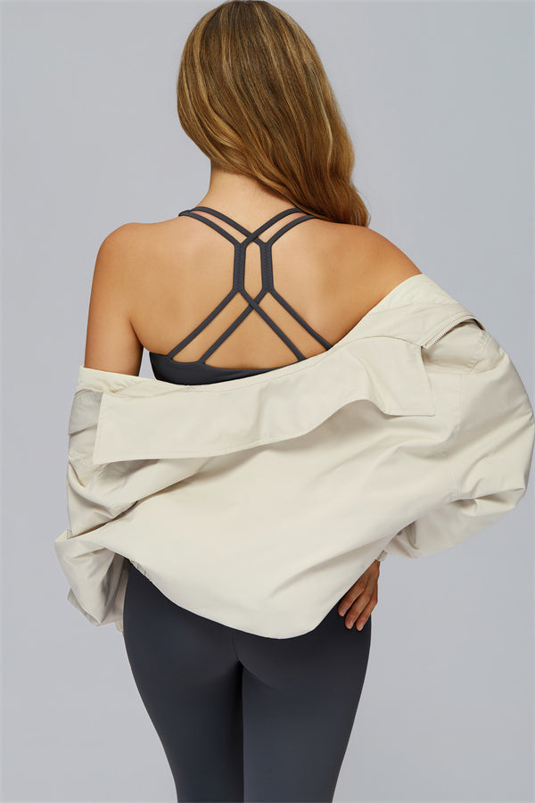 The Elle Form Crop Zip Jacket