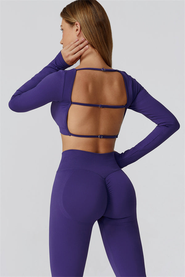 The Reign Long Sleeve Crop Top Leggings 2-Piece Set