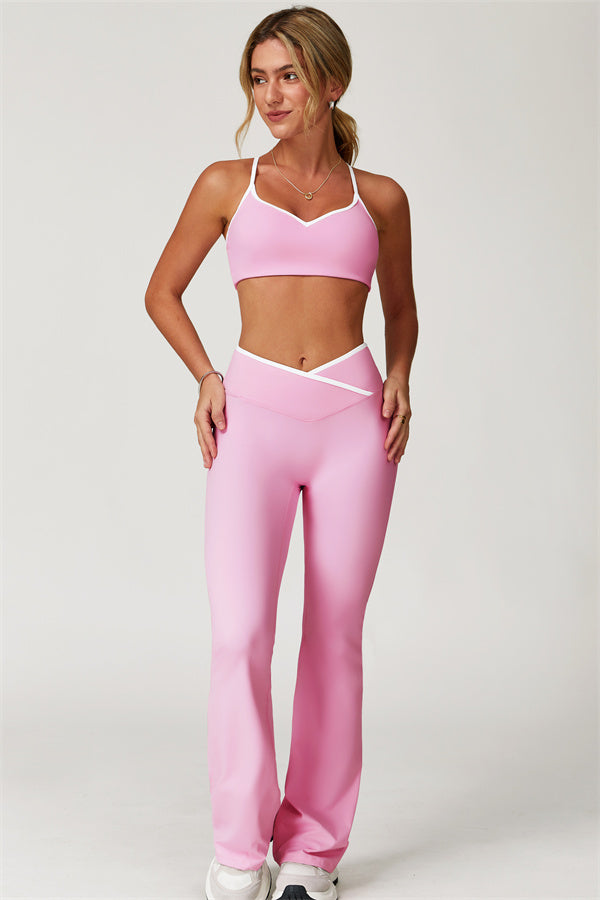 The Aiko Sports Bra Flared Leggings 2-Piece Set
