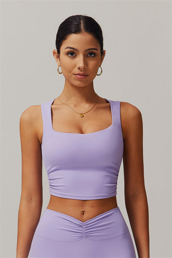 The Balance Crop Top Violet