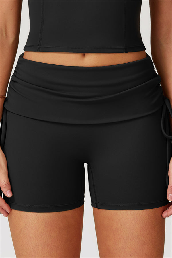 Alani Ruched Shorts Black