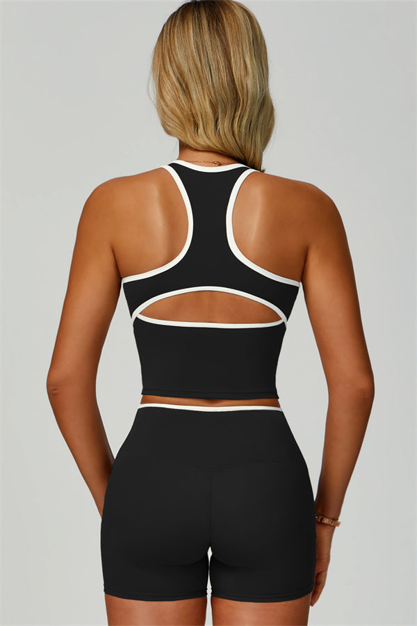 The Quest Tank Shorts 2-Piece Set Black