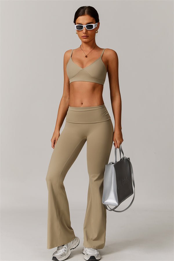 The Vigor Sports Bra Flared Leggings 2-Piece Set