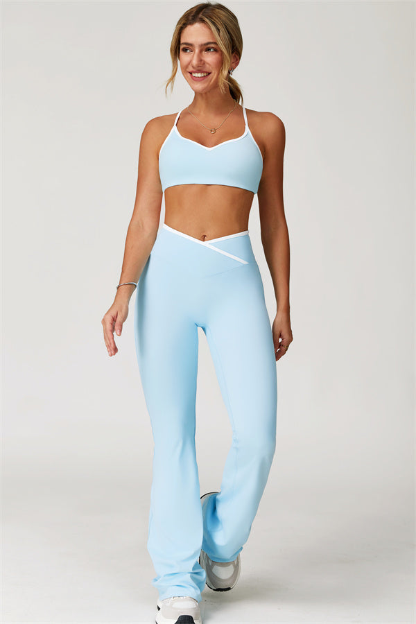 The Aiko Sports Bra Flared Leggings 2-Piece Set