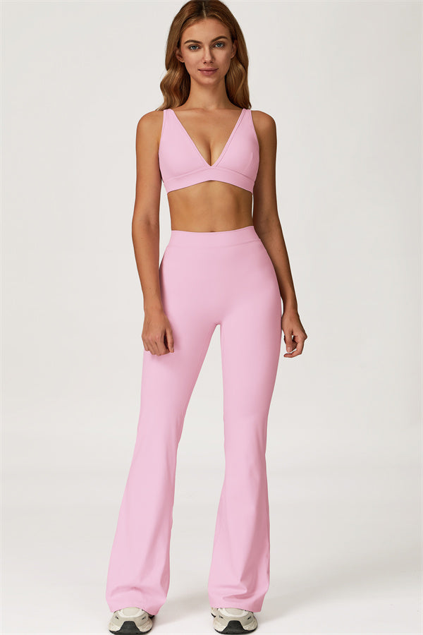 The Axis Sports Bra Flared Leggings 2-Piece Set