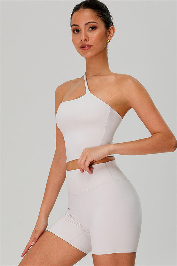 The Jewel One-Shoulder Crop Top Shorts 2-Piece Set