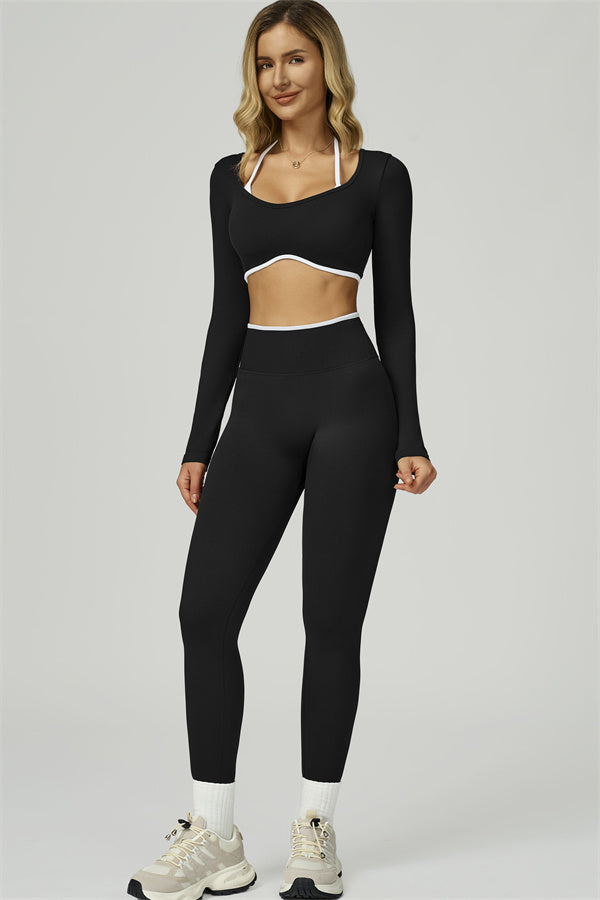 The Prime Line Long Sleeve Crop Top