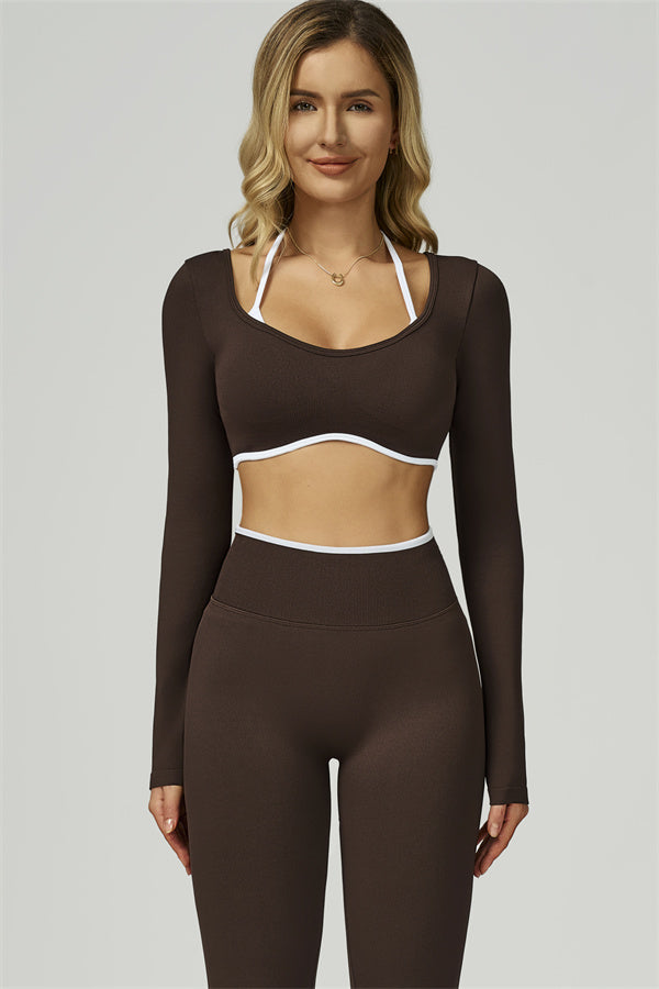 The Prime Line Long Sleeve Crop Top