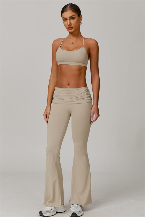 The Juno Star Sports Bra Flared Leggings 2-Piece Set