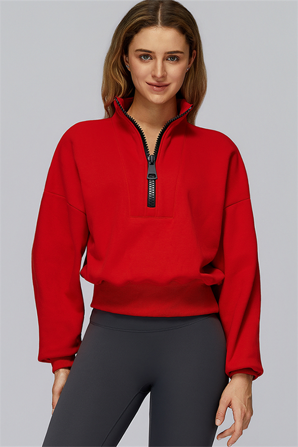 The Elle Form Sweatshirt Red