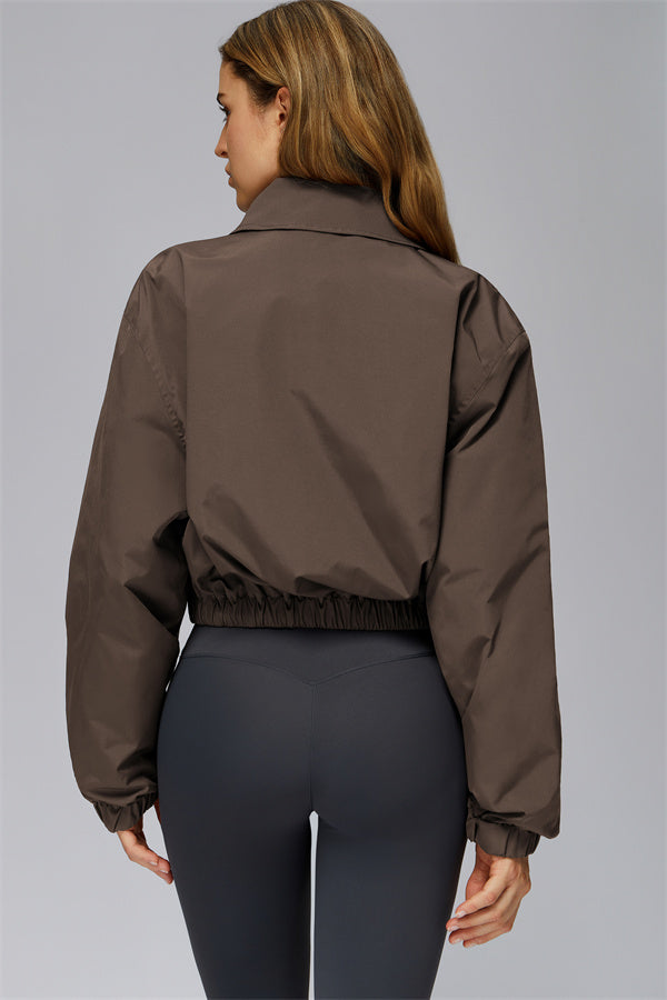 The Elle Form Crop Zip Jacket