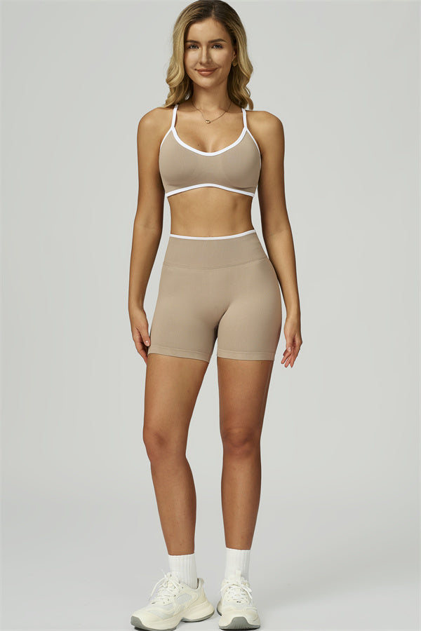 The Prime Line Sports Bra Shorts 2-Piece Set