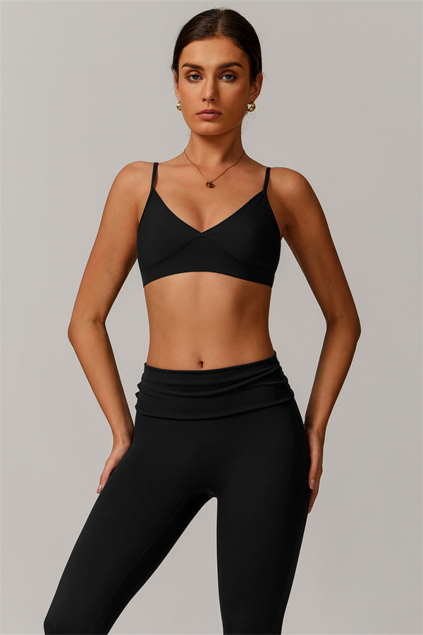 The Vigor Sports Bra Leggings 2-Piece Set Black