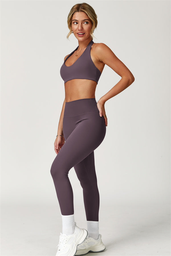 The Boost Halter Sports Bra Isabella Leggings 2-Piece Set