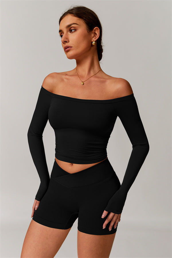 The Vivid Long Sleeve Crop Top
