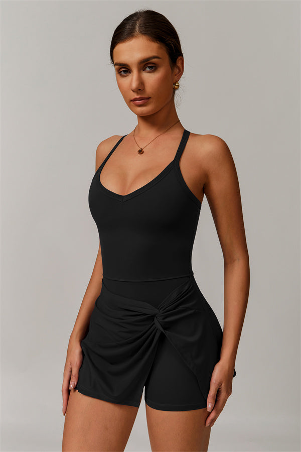 The Vigor Tennis Dress Black