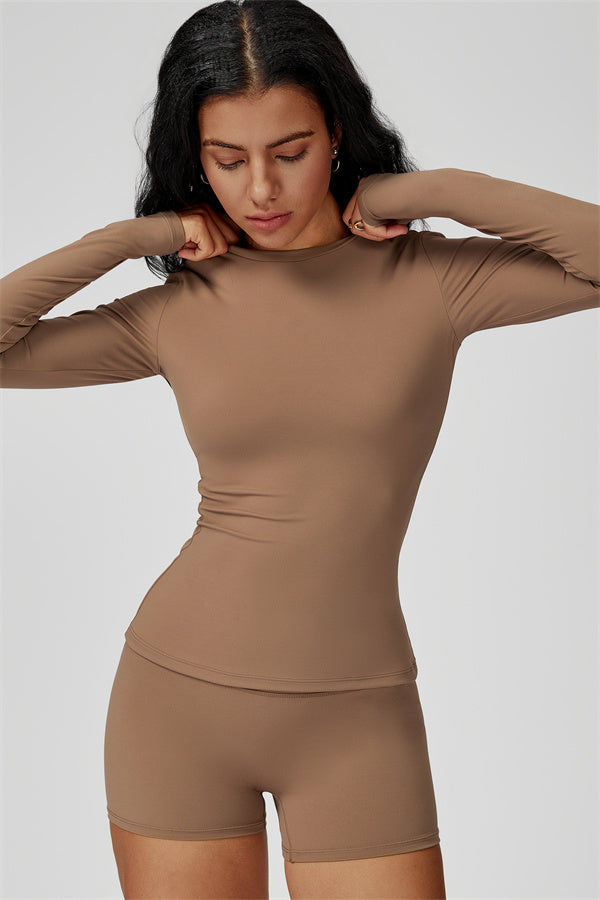 The Oasis Long Sleeve T-shirt Shorts 2-Piece Set
