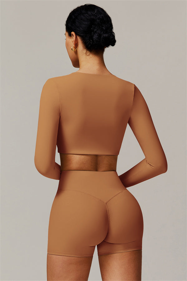 The Delicate Long Sleeve T-shirt Shorts 2-Piece Set