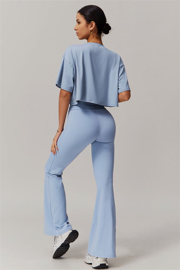 The Resonate T-shirt Flared Leggings 2-Piece Set
