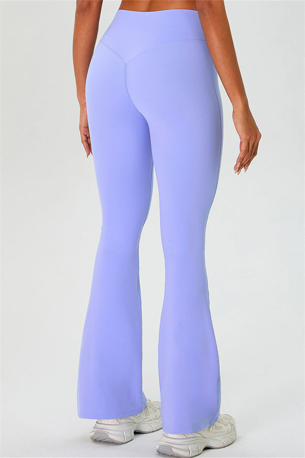 The Ember Sports Bra Crop Top Flared Leggings 3-Piece Set