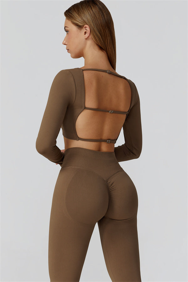 The Reign Long Sleeve Crop Top Leggings 2-Piece Set