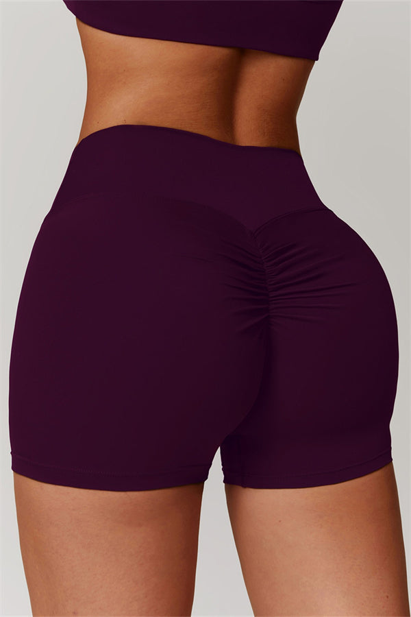 The Flourish Shorts Plum Purple