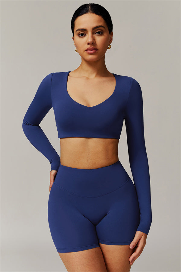 The Delicate Long Sleeve T-shirt Shorts 2-Piece Set
