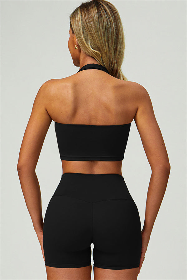 The Seraphine Halter Crop Top