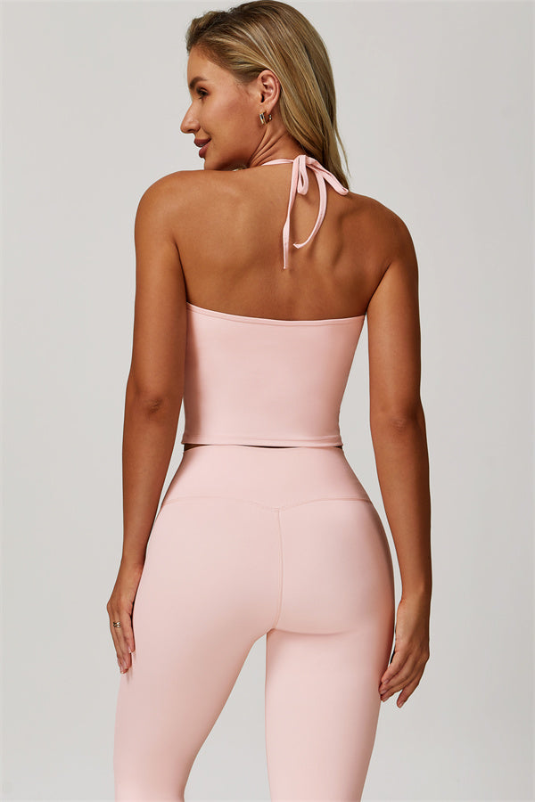 The Refresh Halter Crop Top Leggings 2-Piece Set
