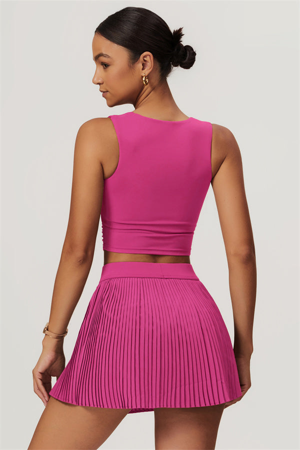 The Balance Crop Top Tennis Skirt 2-Piece Set