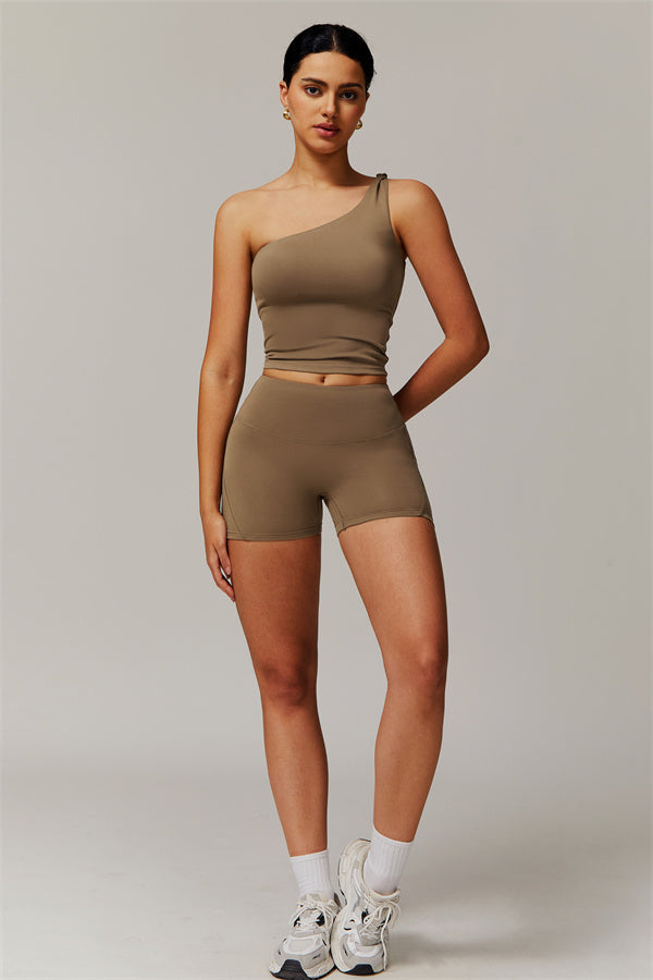 The Luxe One-Shoulder Crop Top