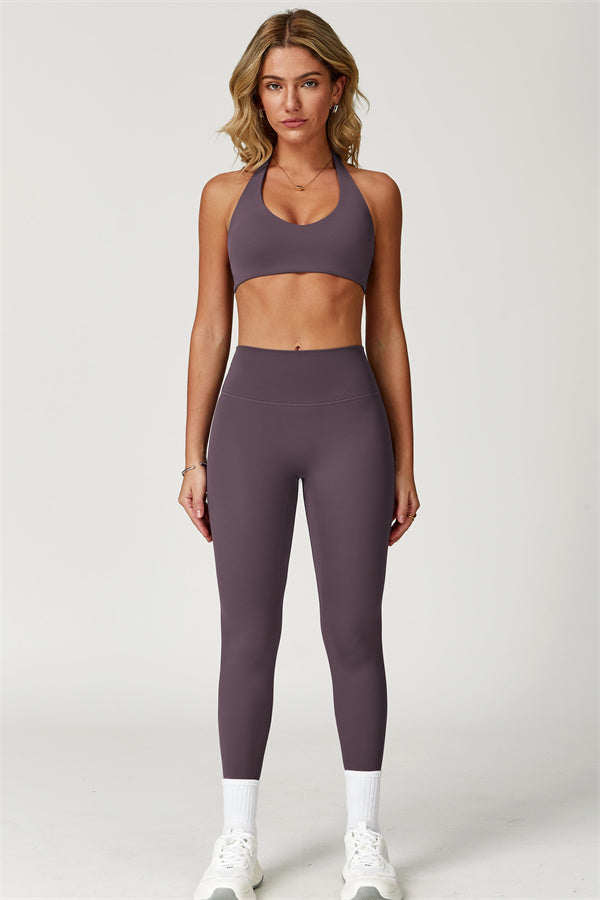 The Boost Halter Sports Bra Isabella Leggings 2-Piece Set