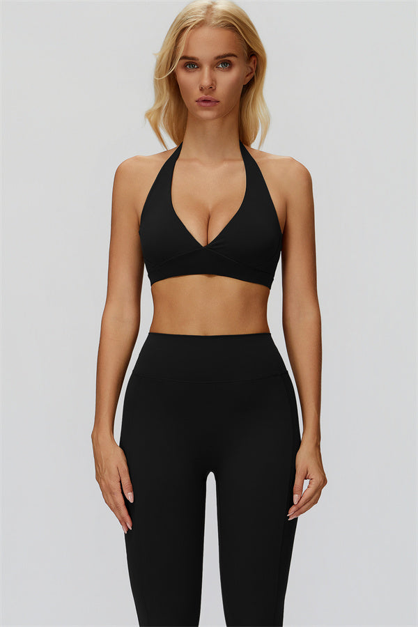 The Fyra Sports Bra Leggings 2-Piece Set Black