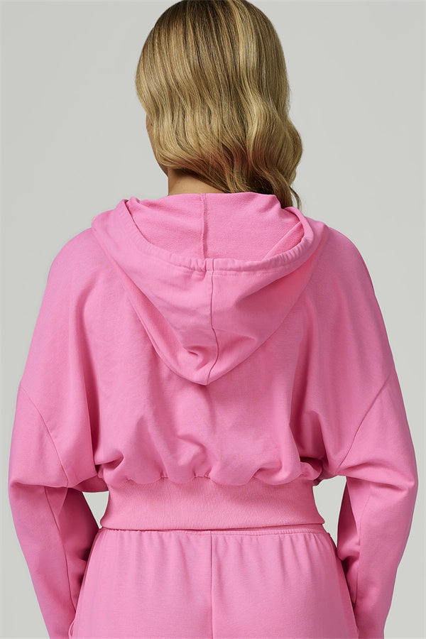 The FlexFit Crop Hoodie Pants 2-Piece Set