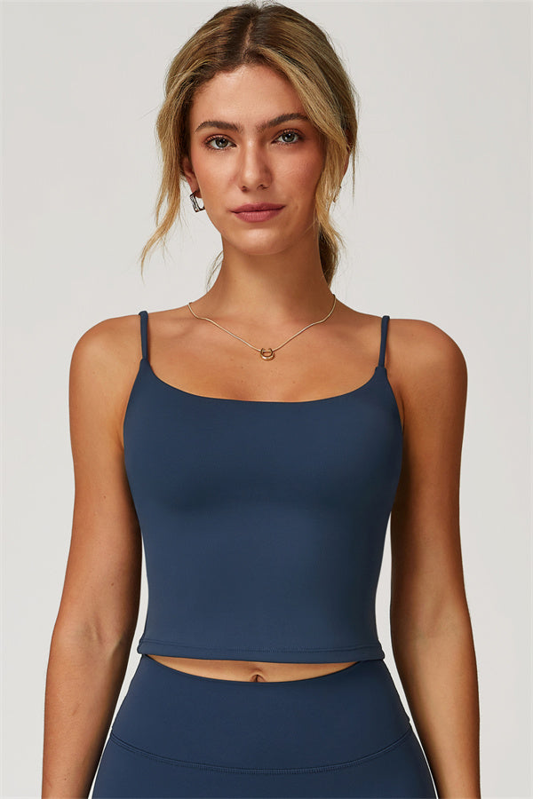 The Agile Crop Top Cobalt