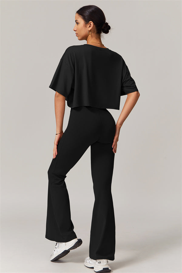 The Resonate T-shirt Flared Leggings 2-Piece Set