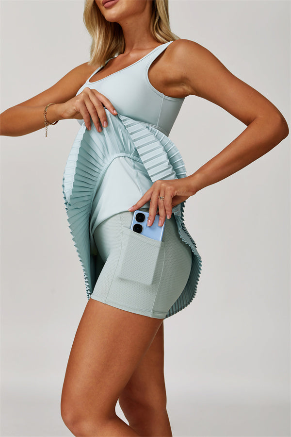 The Lavish Sports Bra Tennis Skirt 2-Piece Set
