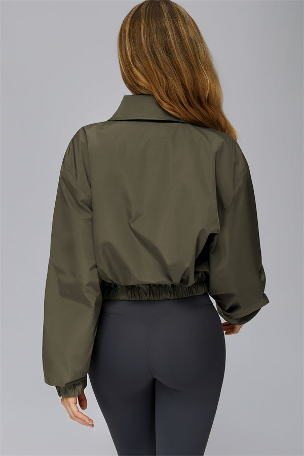 The Elle Form Crop Zip Jacket