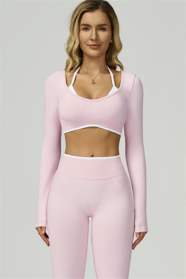 The Prime Line Long Sleeve Crop Top