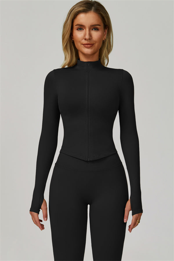 The Empower Jacket Leggings 2-Piece Set Black