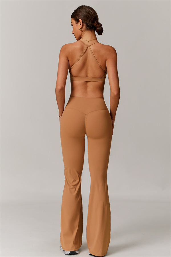 The Delicate Sports Bra Flared Leggings 2-Piece Set