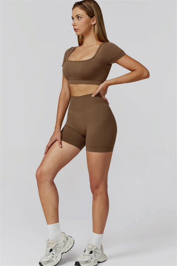 The Reign Crop Top Shorts 2-Piece Set