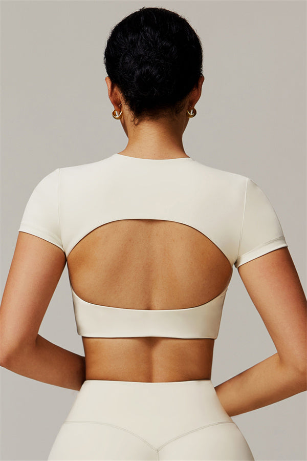The Delicate Crop Top Almond