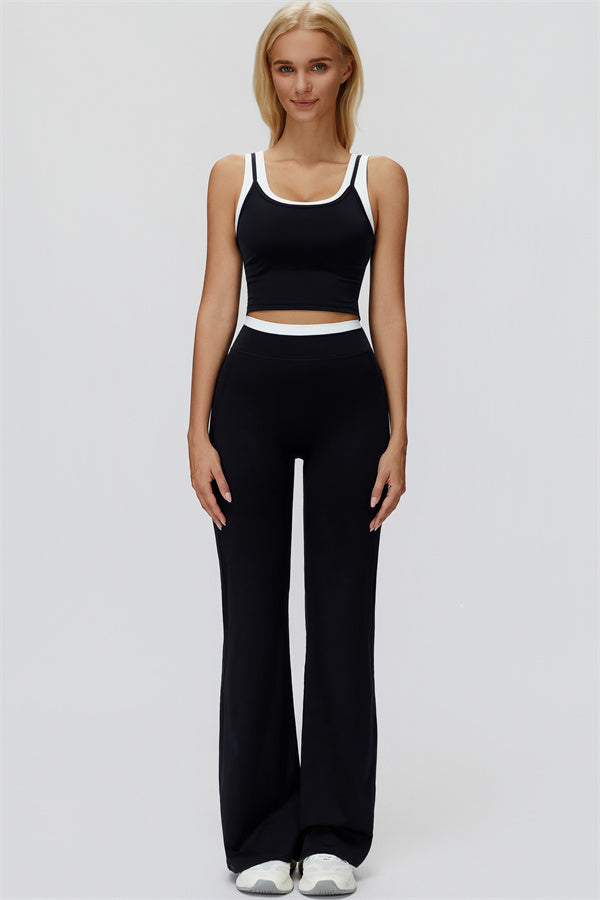 The Canyon Crop Tank Flared Leggings 2-Piece Set